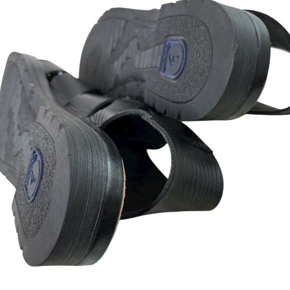 ECCO Leather Fisherman Sandals Black Comfort Walking Shoes Women’s 39 (8-8.5) - Picture 9 of 11